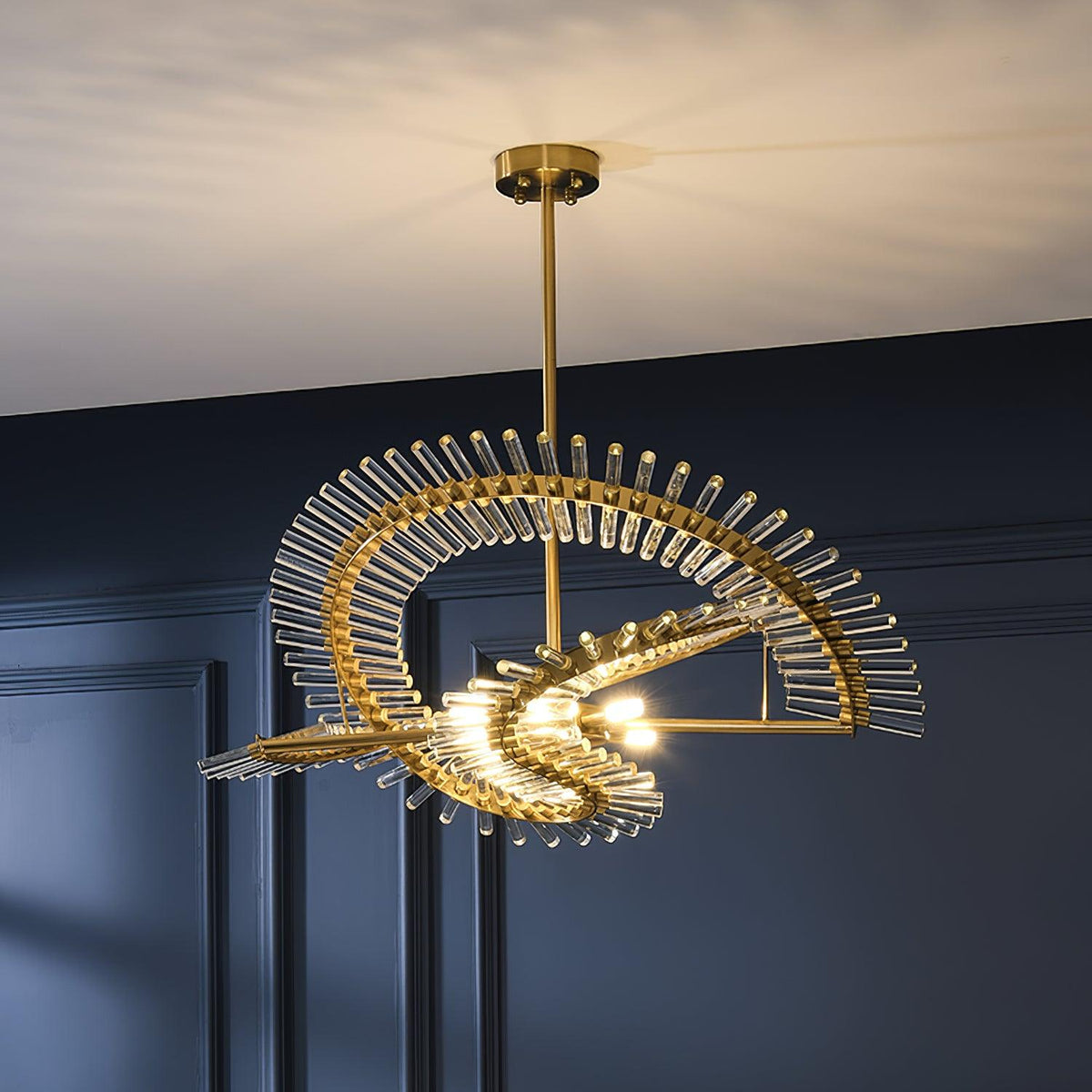 Waltz Art Chandelier – Handcrafted Material Texture and Detail View