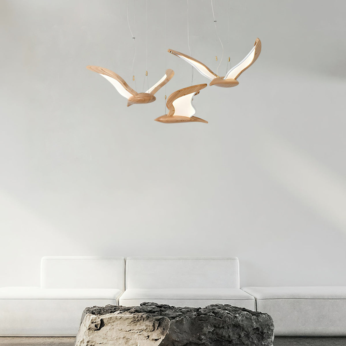 Modern Warbler Chandelier – Ambient Illumination in Luxury Interior Setting View 7
