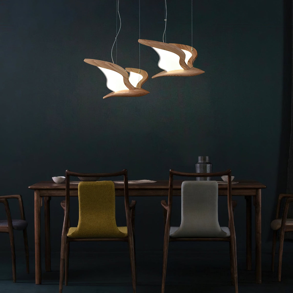 Modern Warbler Chandelier – Ambient Illumination in Luxury Interior Setting View 8