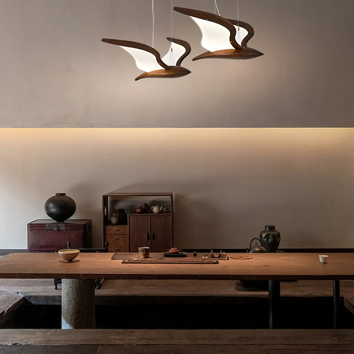 Modern Warbler Chandelier – Ambient Illumination in Luxury Interior Setting View 11
