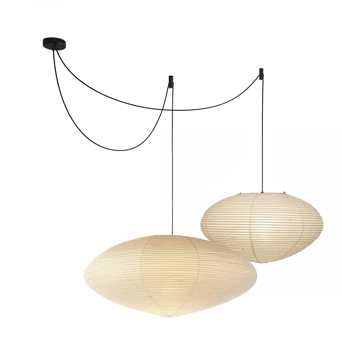 Washi Paper Curated Washi Paper Pendant Light – 21A ∅ 25.6 x H 11.0 finish configuration #1