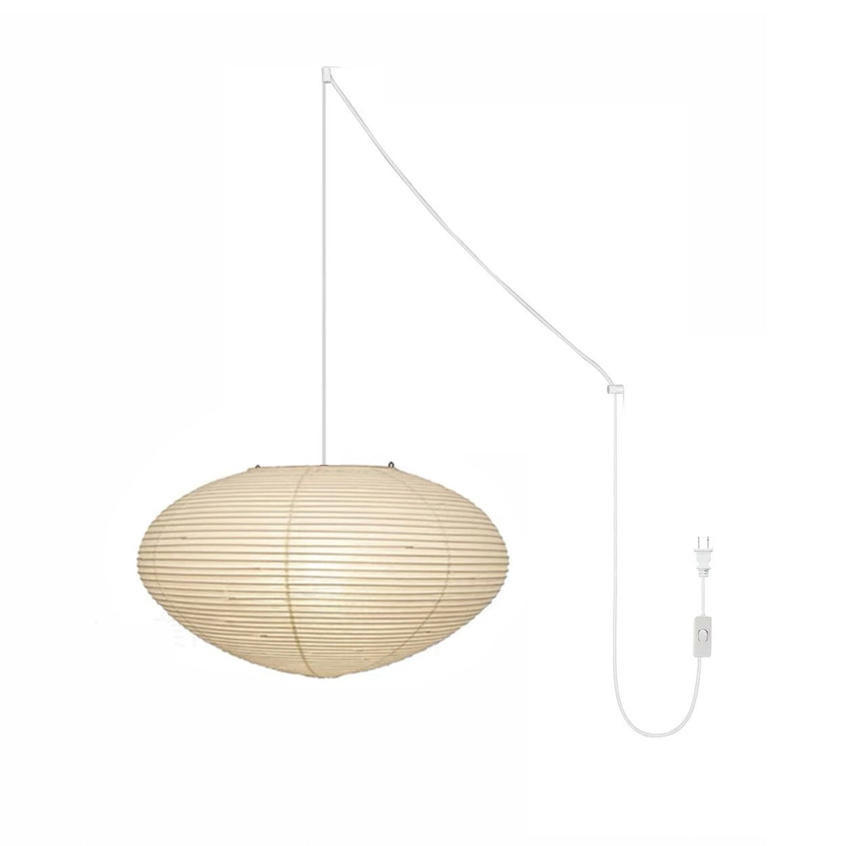 Washi Paper Swag Curated Washi Paper Pendant Lig – ∅ 17.7 x H 9.8 finish configuration