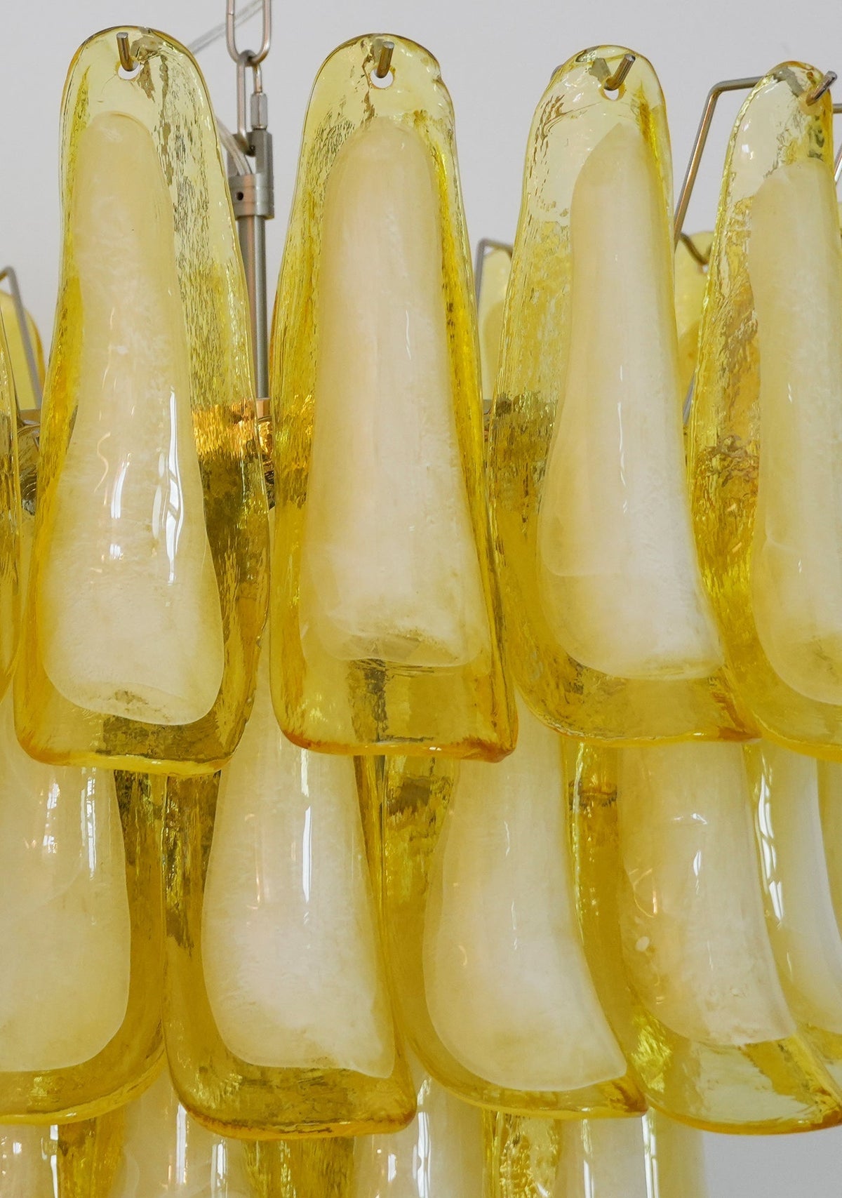 Wave Yellow Glass Curated Mouth-Blown Frosted Gl – architectural ceiling profile