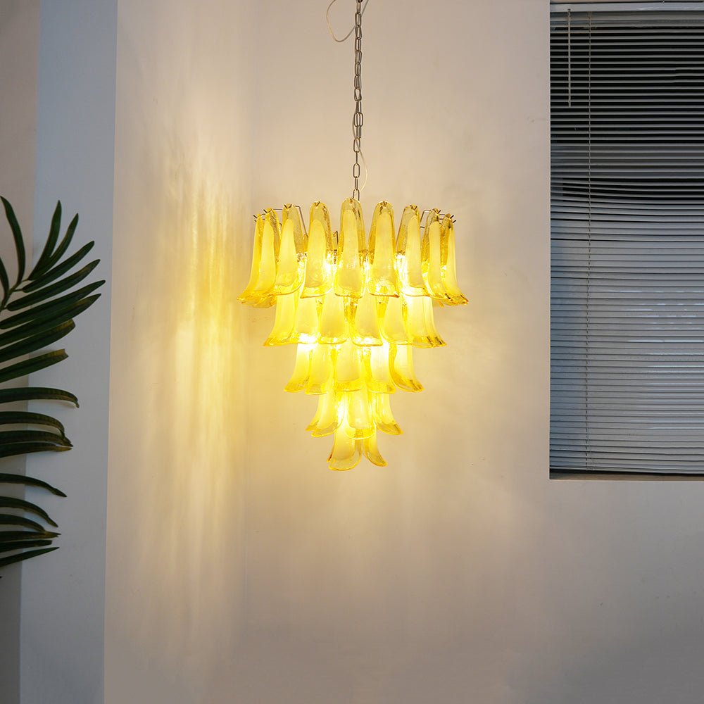 Wave Yellow Glass Curated Mouth-Blown Frosted Gl – structural canopy joint detail