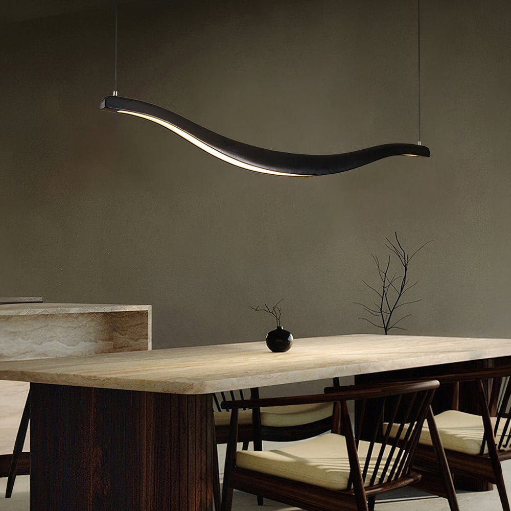 Waveform Curated Optical Acrylic Chandelier