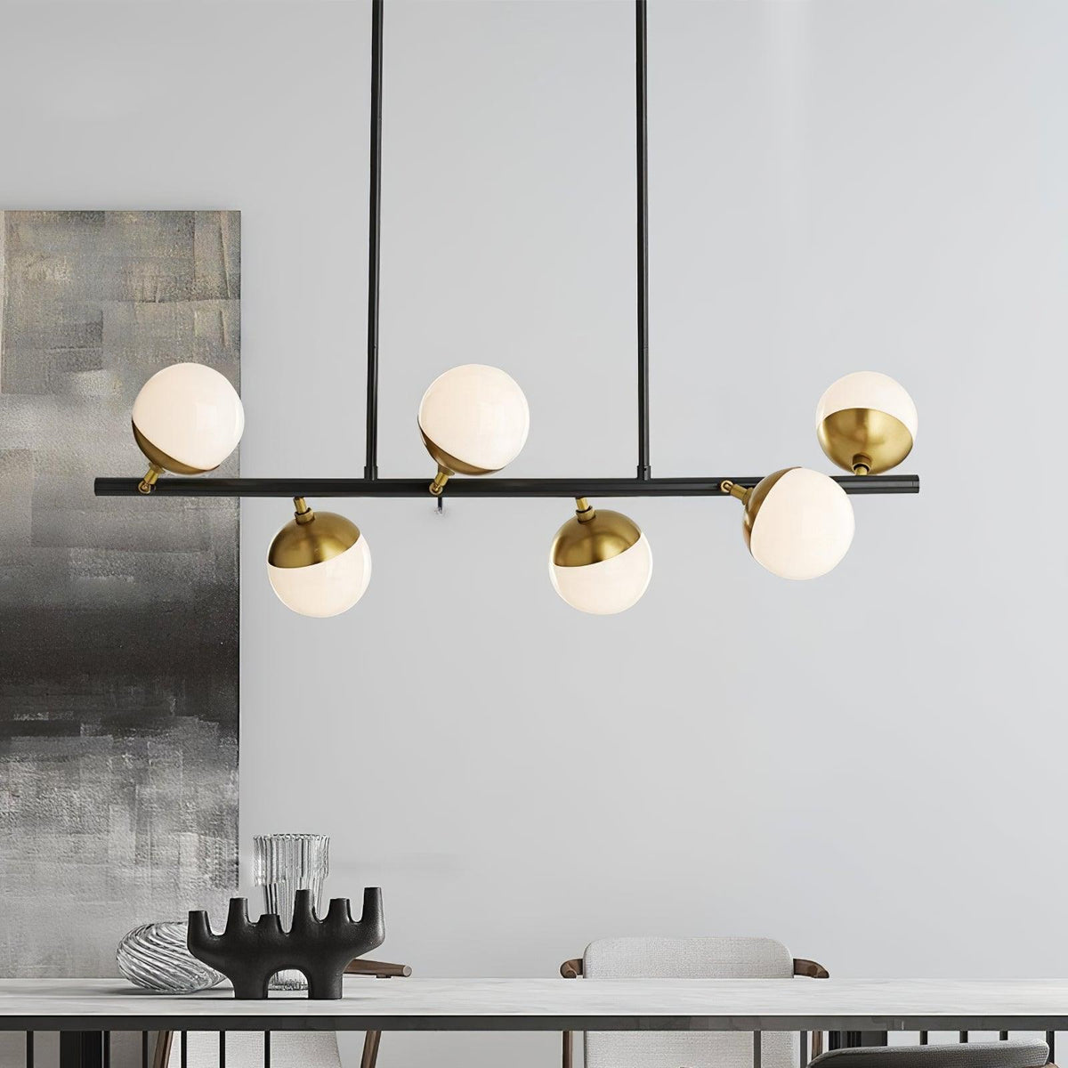 Modern Waverly Chandelier – Ambient Illumination in Luxury Interior Setting View 13