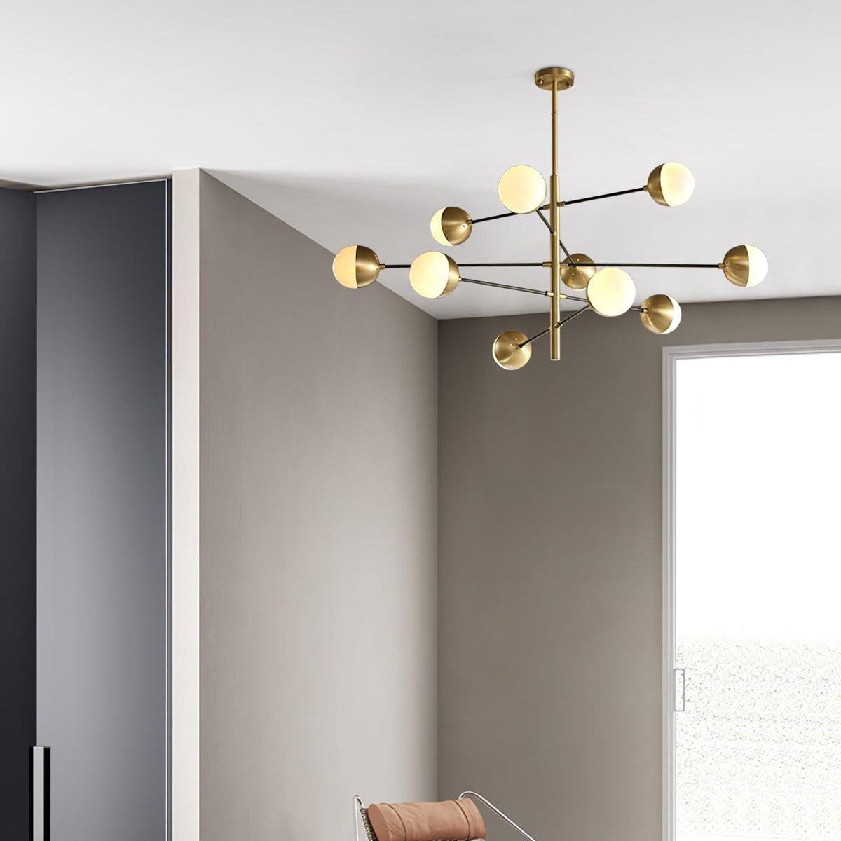 Modern Waverly Chandelier – Ambient Illumination in Luxury Interior Setting View 8