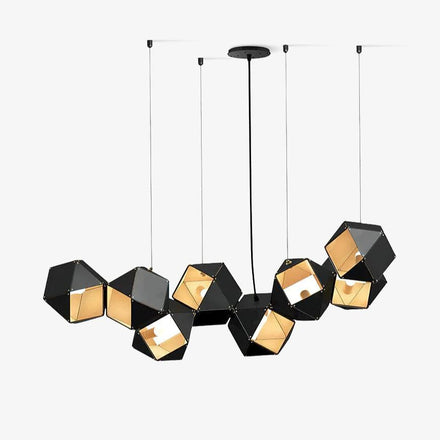 Facet Modular Curated Solid Brass Chandelier