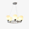 Werner Curated Mouth-Blown Frosted Glass Chandel