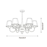 Westervale Curated Solid Brass Chandelier – macro detail view