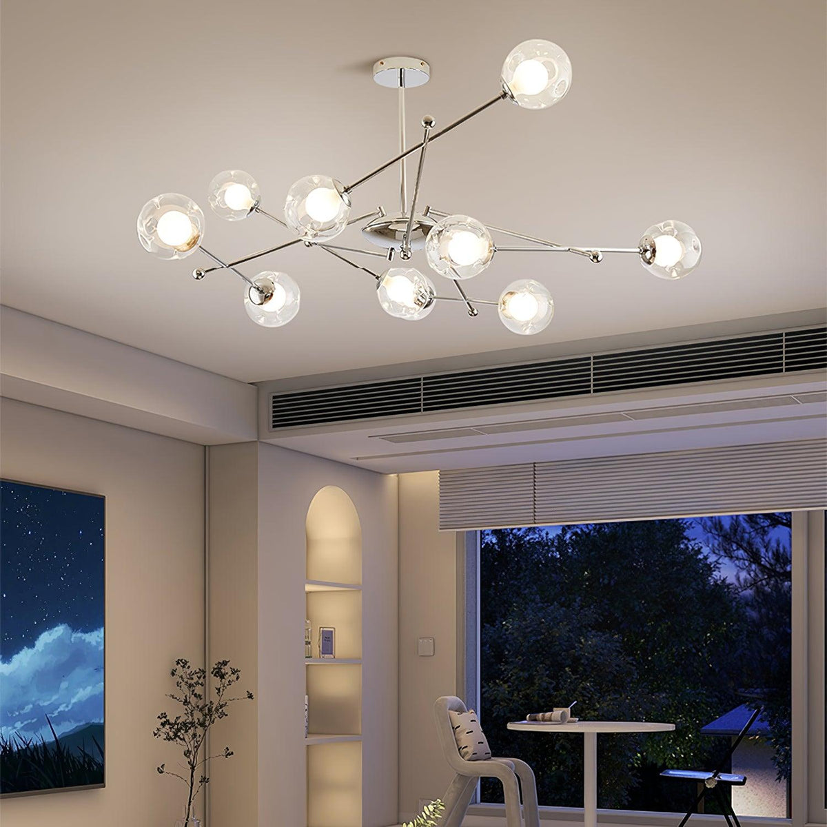 Westlife Sputnik Chandelier – Ambient Illumination in Luxury Interior Setting View 4