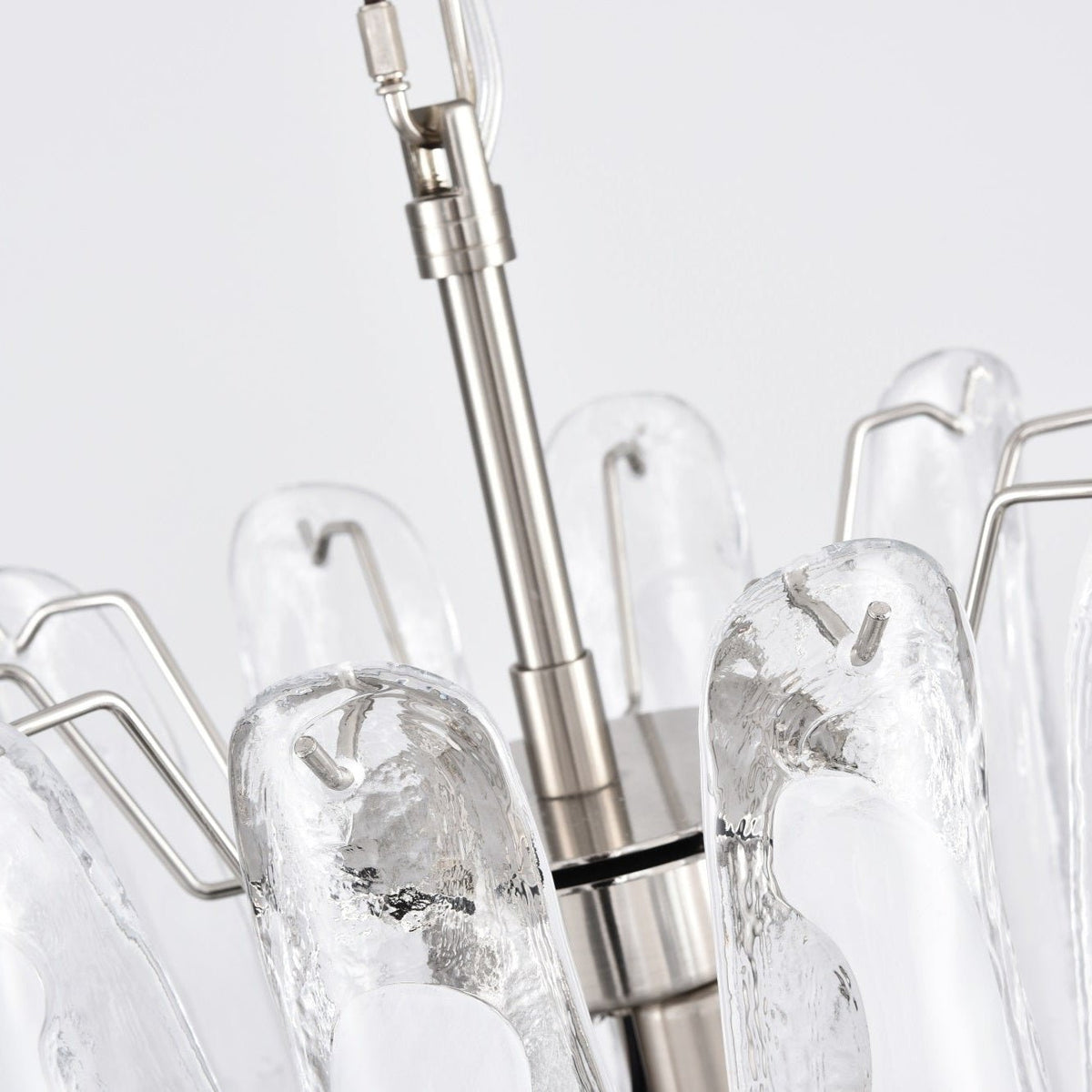 Petala Amber Art Glass Chandelier – macro detail view #1
