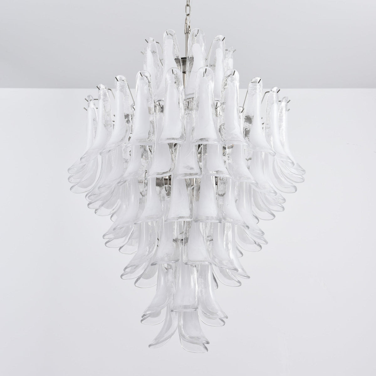 Petala Amber Art Glass Chandelier – handcrafted surface texture