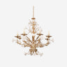 White Rose Crystal Chandelier