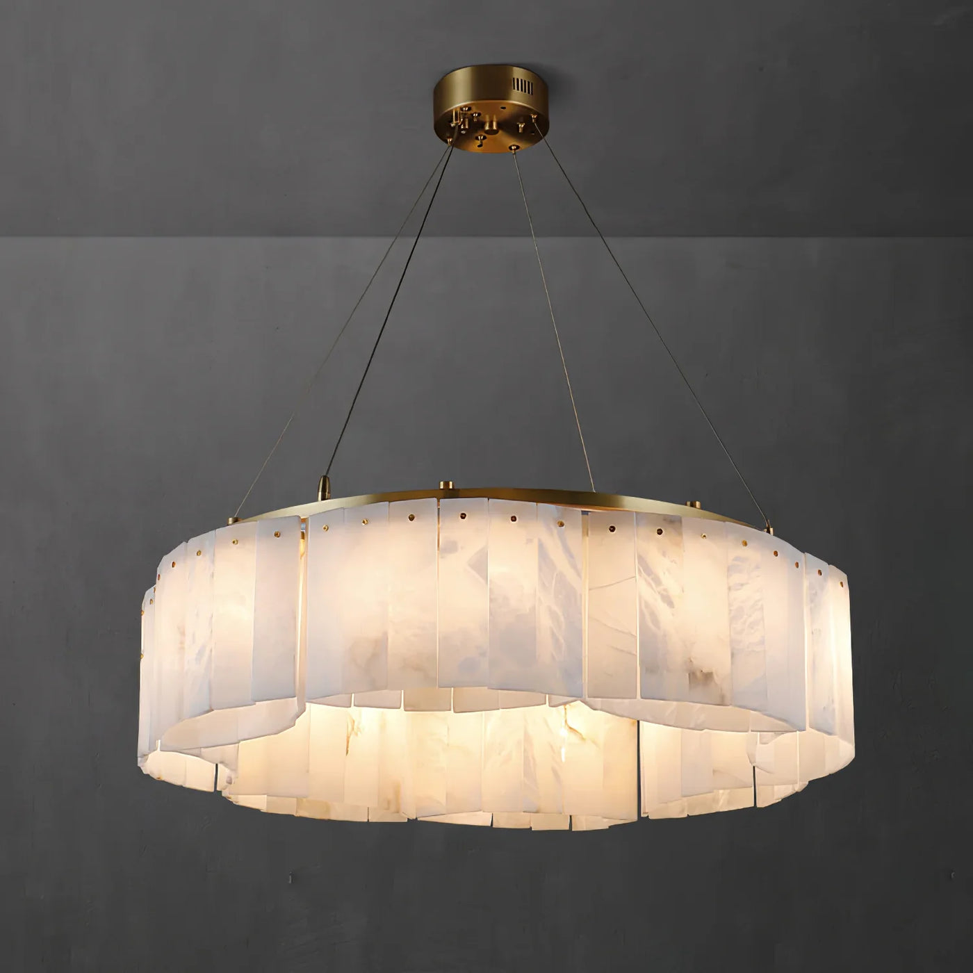 Spanish Alabaster Chandelier View 14 | Willamette Alabaster Chandelier | JINSHE | JINSHE