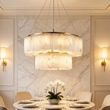 Spanish Alabaster Chandelier View 5 | Willamette Alabaster Chandelier | JINSHE | JINSHE