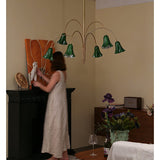 Willow Belle Curated Mouth-Blown Frosted Glass C – illuminated warm ambiance setting