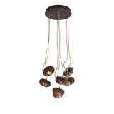 Wood Pumpkin Cluster Chandelier – Ambient Illumination in Luxury Interior Setting View 23