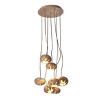 Wood Pumpkin Cluster Chandelier – Ambient Illumination in Luxury Interior Setting View 22