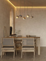 Wood Pumpkin Cluster Chandelier – Ambient Illumination in Luxury Interior Setting View 13