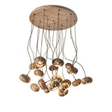 Wood Pumpkin Cluster Chandelier – Ambient Illumination in Luxury Interior Setting View 26