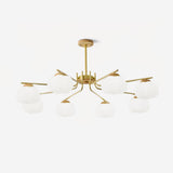 Plastic Cotton Balls Curated Iron & Glass Chande – Iron & Glass Chandelier
