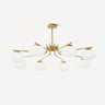 Plastic Cotton Balls Curated Iron & Glass Chande