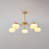 Plastic Cotton Balls Curated Iron & Glass Chande – architectural ceiling profile