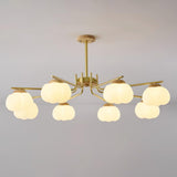 Plastic Cotton Balls Curated Iron & Glass Chande – architectural ceiling profile #1