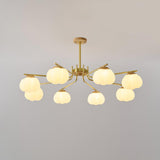 Plastic Cotton Balls Curated Iron & Glass Chande – dimensional scale reference