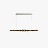 Black Walnut Chandelier | line Orb Black Walnut Chandelier | The Black Walnut Gallery | JINSHE | JINSHE