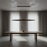 Black Walnut Chandelier View 7 | line Orb Black Walnut Chandelier | The Black Walnut Gallery | JINSHE | JINSHE