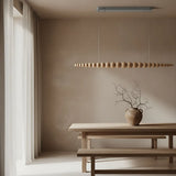 Black Walnut Chandelier View 4 | line Orb Black Walnut Chandelier | The Black Walnut Gallery | JINSHE | JINSHE