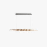 Black Walnut Chandelier View 13 | line Orb Black Walnut Chandelier | The Black Walnut Gallery | JINSHE | JINSHE