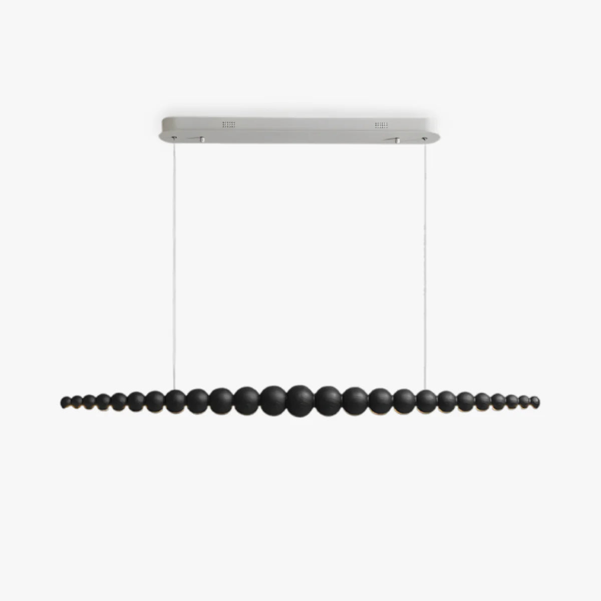 Black Walnut Chandelier View 20 | line Orb Black Walnut Chandelier | The Black Walnut Gallery | JINSHE | JINSHE