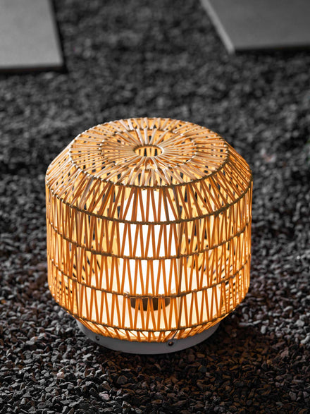 Wovira Rattan Outdoor Table Lamp
