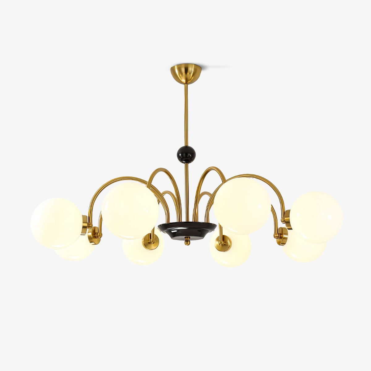 Yisu Curated Mouth-Blown Frosted Glass Chandelie – Mouth-Blown Frosted Glass Chandelier