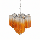 Glass Pink Prism Chandelier – Ambient Illumination in Luxury Interior Setting View 19