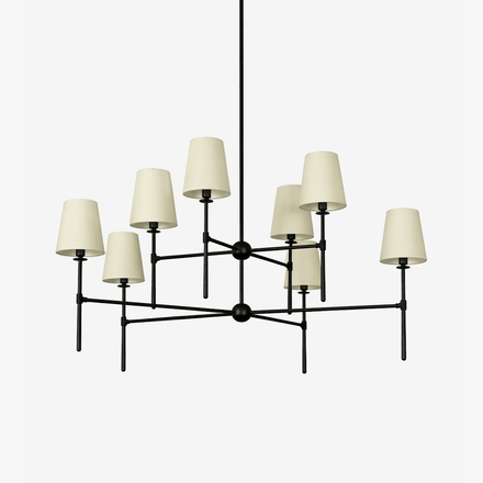 Modern Axial Chandelier