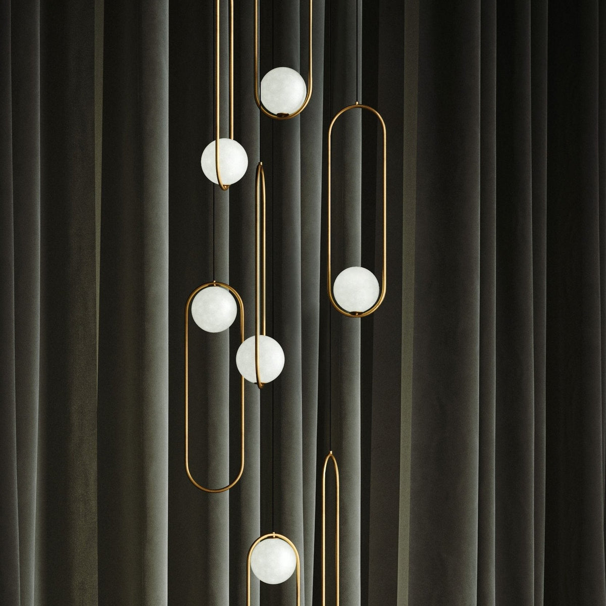 Mila Combination Chandelier – Ambient Illumination in Luxury Interior Setting View 14