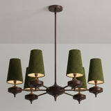 Orlan Shade Curated Finished Iron Chandelier – 6 Heads ∅ 33.5 × H 15.6 finish configuration